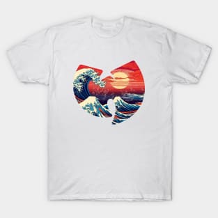 wutang japanese wave ocean, wu-tang vintage T-Shirt